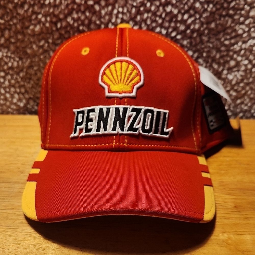 Nascar Pennzoil Joey Logano AFlex Stretchfit Hat - New
